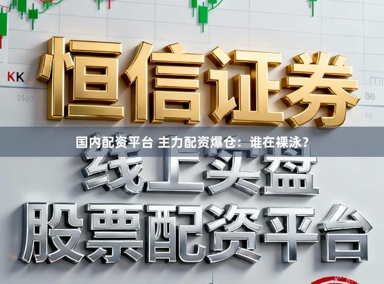 国内配资平台 主力配资爆仓：谁在裸泳？